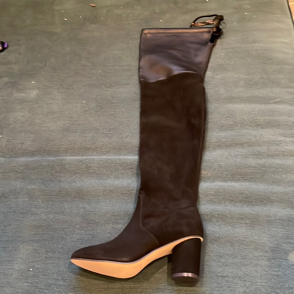 Stewart weitzman leather and suede over the knee boot. Size 7. Brand new.